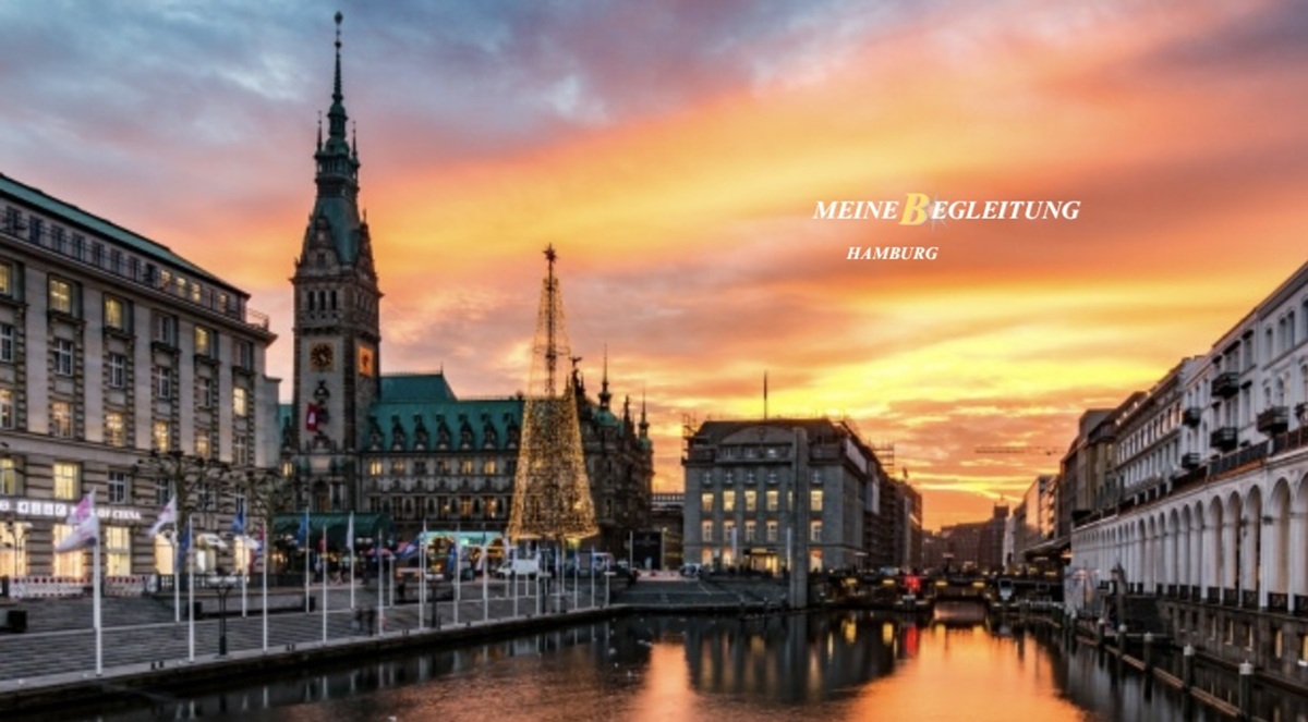 Hamburg Skyline an der Elbe